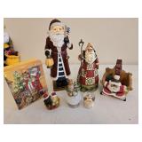 Old World Santa, USA Santa, Ceramic Santa Box,
