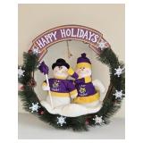20' LSU Snowman Wreath