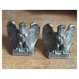A Pair of Vintage 1965 Cast Brass 1776 American