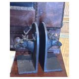 Pair of  7' Cast Iron Deer Head Bookends