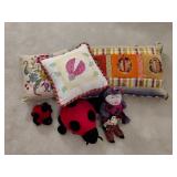 Lady Bug Themed Throw Pillows & Stuffed Toys