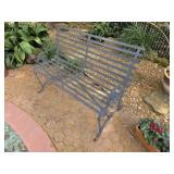 Wrought Iron Garden Bench