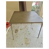 Padded Card Table w/Folding Legs