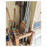 Wooden Tool Storage w/Tools