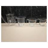 (4) Glass Measuring Cups