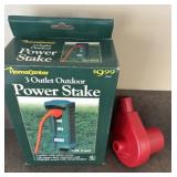 3 Outlet Outdoor Power Stake