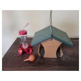 Hummingbird Feeder & Seed Feeder