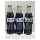 (3) 8 oz Coca-Cola Dallas Sports Championships