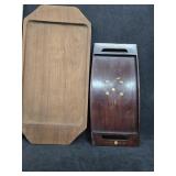 (2) Wooden Trays
