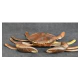 Hand Carved Wooden Crab
