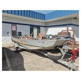 Bass Pro III 16ft Aluminum Boat on Trailer