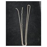 15' Sterling Silver Twist Chain 18.68 Grams