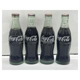 (4) Coca-Cola Classic Coke Bottle 6 1/2 fl oz