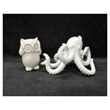 Glass Octopus & Owl