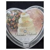 NEW Sealed Wilton (3) Heart Shaped Cake Pans