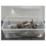 Clear Container with Metal C-Clamps & More