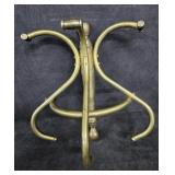Vintage Solid Brass Hat and Coat Rack