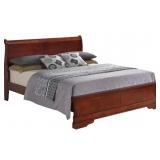 LOUIS PHILIPPE CHERRY WOOD BED SETIncludes King