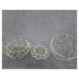 (3) Metal 'Baskets'; (2) Are Collapsible