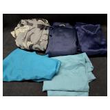 (2) Arm Chair Covers, 36'ï¿½84',  Dark Blue Curtain