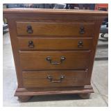 26'x16'x28' 3-Drawer Wooden Nightstand with Metal