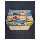 Tin 'Hen Laying Eggs' Mechanical Toy in