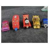(7) Classic Diecast Cars & (2) Train Cars