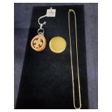 Old Compact, New Wooden Fleur-de-lis & Gold Tone