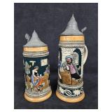 (2) Steins from Germany (1) Marked 1919