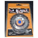 NIP 4' Wood Carving Disc for use w/Angle Grinders