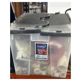 Solutions 12-Gallon Fliptop Crate Filled