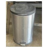 26' Stainless Steel Step-On Trash Can
