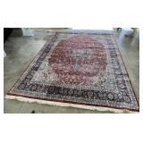 108'x148' Red and Blue Traditional Area Rug and