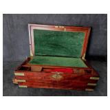 Antique Mahogany Travel Writing Box