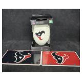 NIB Texans Embroidered Autograph Football & (2)