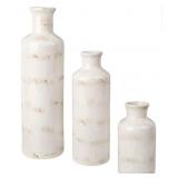 (4) NIB Komely Set-3 Small Ceramic Vases