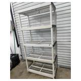 5 Tier Plastic Rectangular Shelving Unit