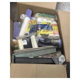 A Box Full of Paint Trays, Liners, Rollers and