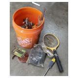 Home Depot Bucket Filled with Mics Tools & More