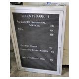 24'ï¿½36'ï¿½2' Metal Wall-mounted Directory board
