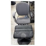 Rolling Chair + 2in-1 Footrest/Stool
