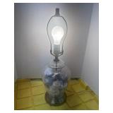 21' Table Lamp With Clear Glass Base Filled with