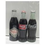 (3) Commemorative Coca-Cola Glass Bottles