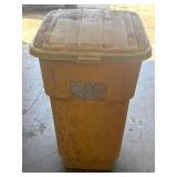 50 Gallon Yellow Plastic Commercial Trash