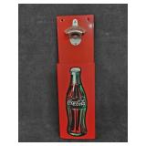 NWT Coca-Cola Wall Mount Bottle Opener w/ Cap