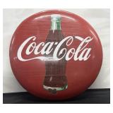 Original 1950/60s Coca Cola 24'  Red Metal Button