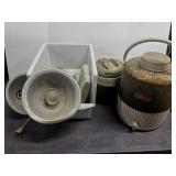 (2) Coolers (2) Industrial Shop Lights &