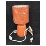 NIB Orange Petite Table Lamp