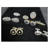 (4) Sets Cufflinks & Some Singles + Tie Tack