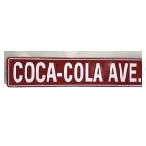 1998 24'x5' Coca Cola Ave Metal Advertising Sign